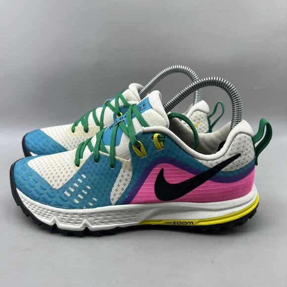 Nike Wildhorse 5 Trail Running Shoes Women Size 7 Blue Pink Comfort Low Sneakers - Picture 3 of 9